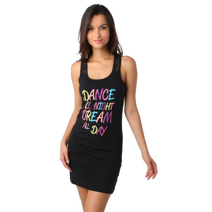 10 astuces pour être sexy même en pyjama 13 chemise-de-nuit-imprime-message-noir