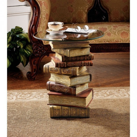 15 astuces pour faire des objets déco en récup 9 table-livre