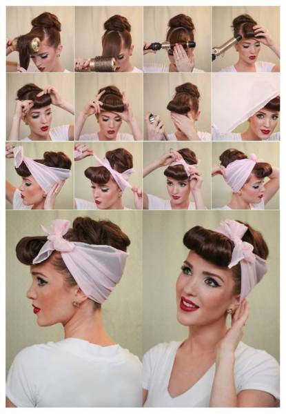 4 Coiffure pin up