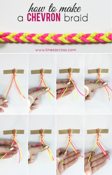 DIY-chevron-braid-bracelet-tutorial-neon-stripes
