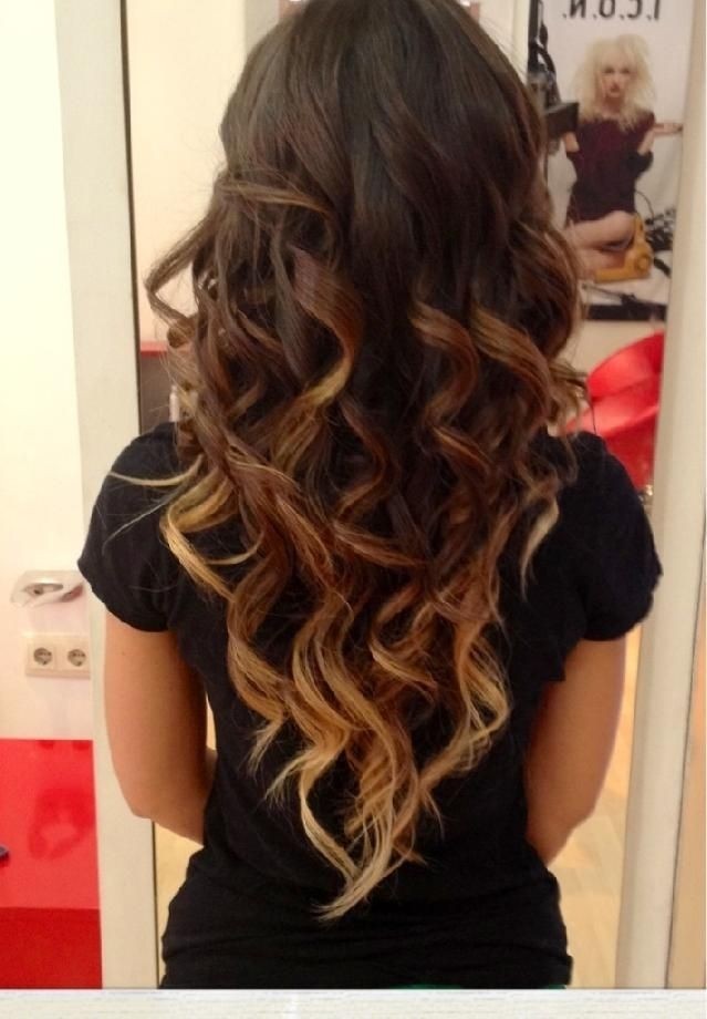 Cute-Hairstyles-for-Long-Hair-Dark-Brown-to-Light-Brown-To-Blonde-Ombre