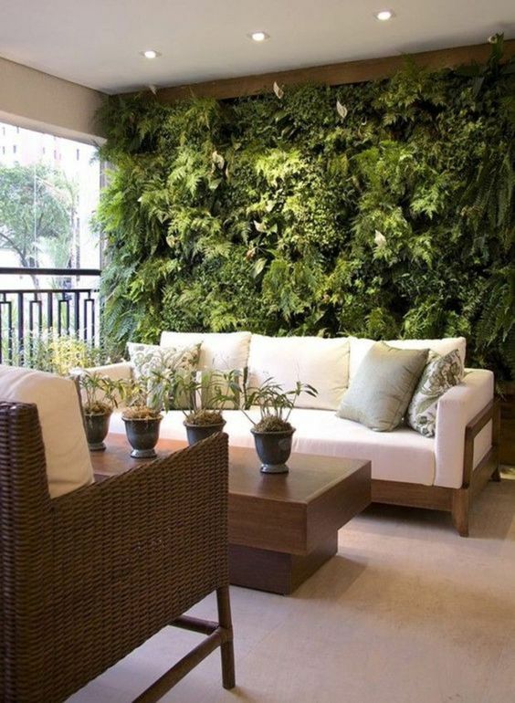 20 idées déco avec un mur végétal 12