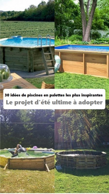 25 idées & tutos bricolage de piscines en palettes 1