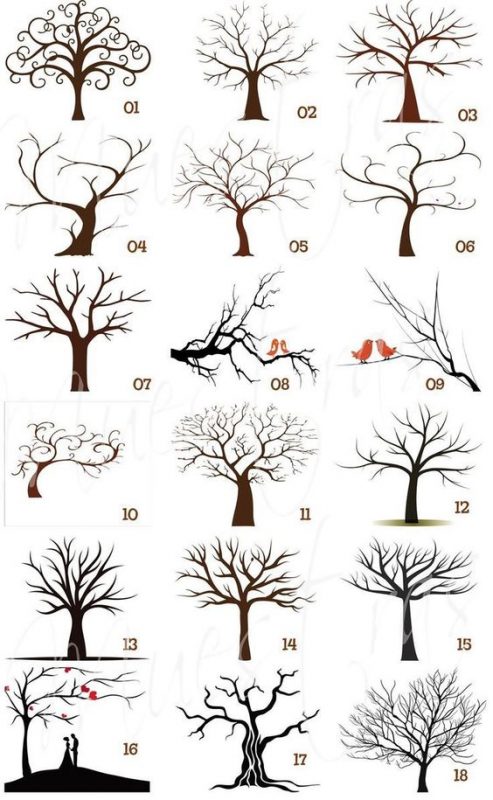 26 idées de dessins d'arbres (& tutos étapes par étapes) 19