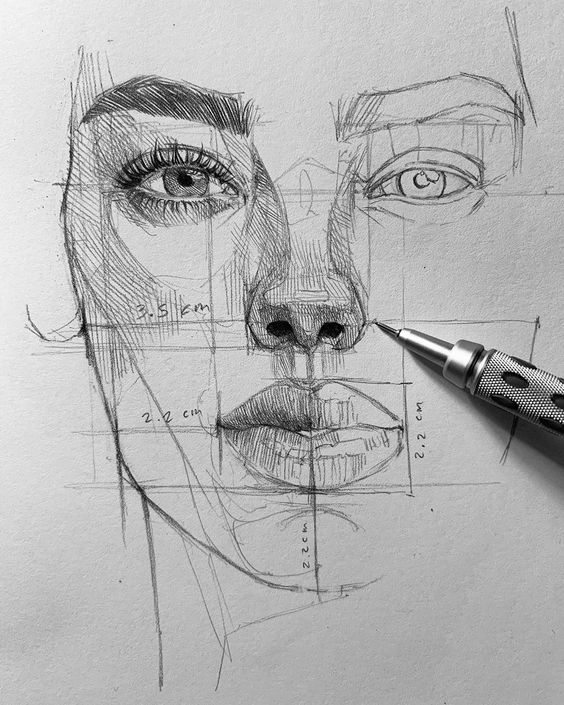 50 tutos & idées pour apprendre à dessiner un visage facilement 21