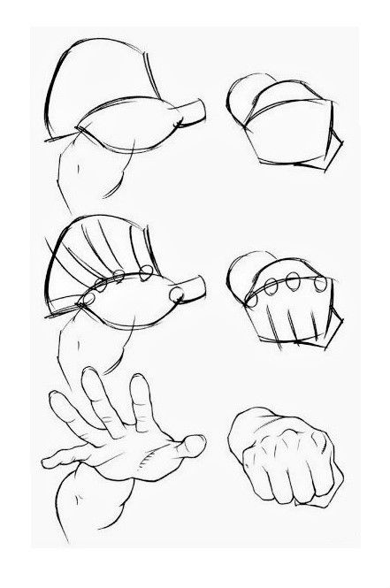 59 tutos & idées pour apprendre à dessiner une main 55
