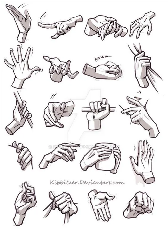 59 tutos & idées pour apprendre à dessiner une main 31 59 tutos & idées pour apprendre à dessiner une main 31