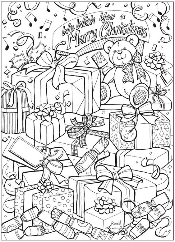 50 Dessins de Noël à Colorier (pour apprendre à dessiner) 32