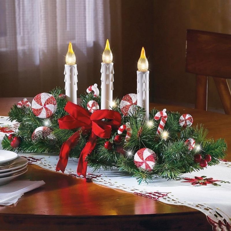 80 modèles de centres de table de Noël à faire soi-même 64