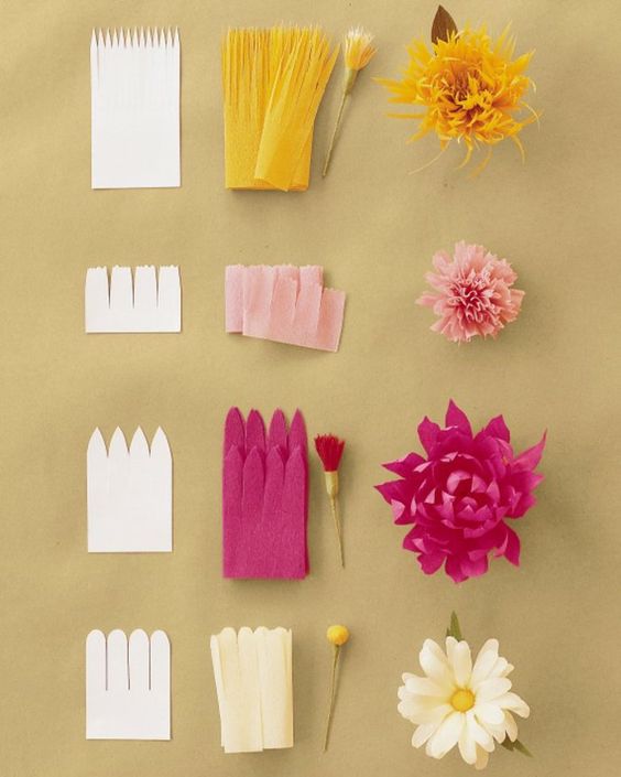 65 top idées & tutos de fleurs en papier à faire soi-même 60