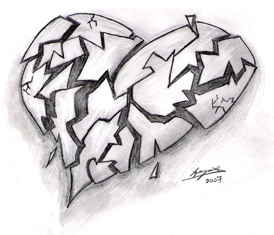 27 top idées de dessins de cœurs 16