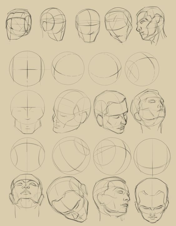 35 tutos & idées de dessins de visages 5