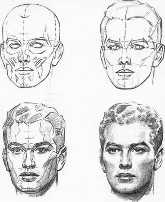 35 tutos & idées de dessins de visages 10