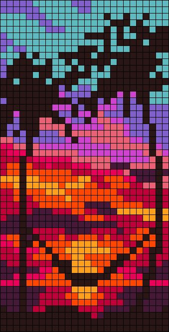 100 idées de coloriages de dessins pixel art 56