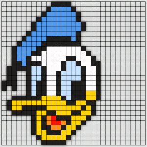 100 idées de coloriages de dessins pixel art 61