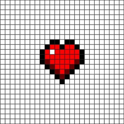 100 idées de coloriages de dessins pixel art 69