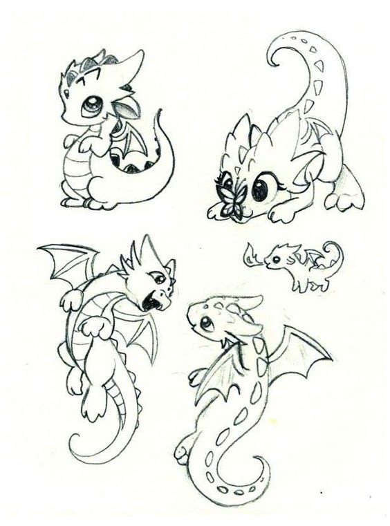 100 idées de dessins dragon : Pour apprendre à dessiner un dragon 93