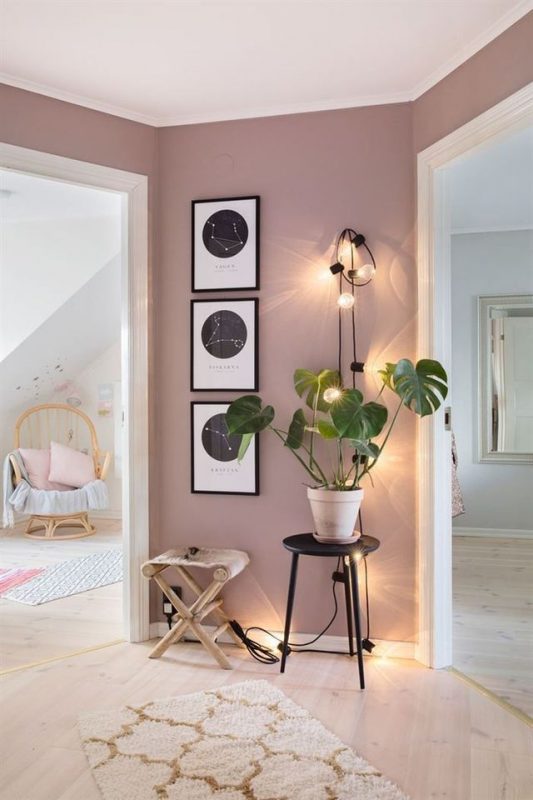 11 idées de décoration d'intérieur avec des murs roses 5