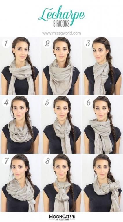 20 façons créatives de porter une écharpe. 2