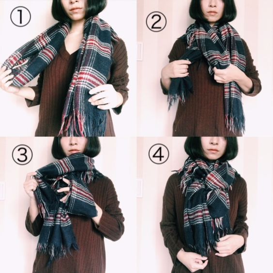 20 façons créatives de porter une écharpe. 19