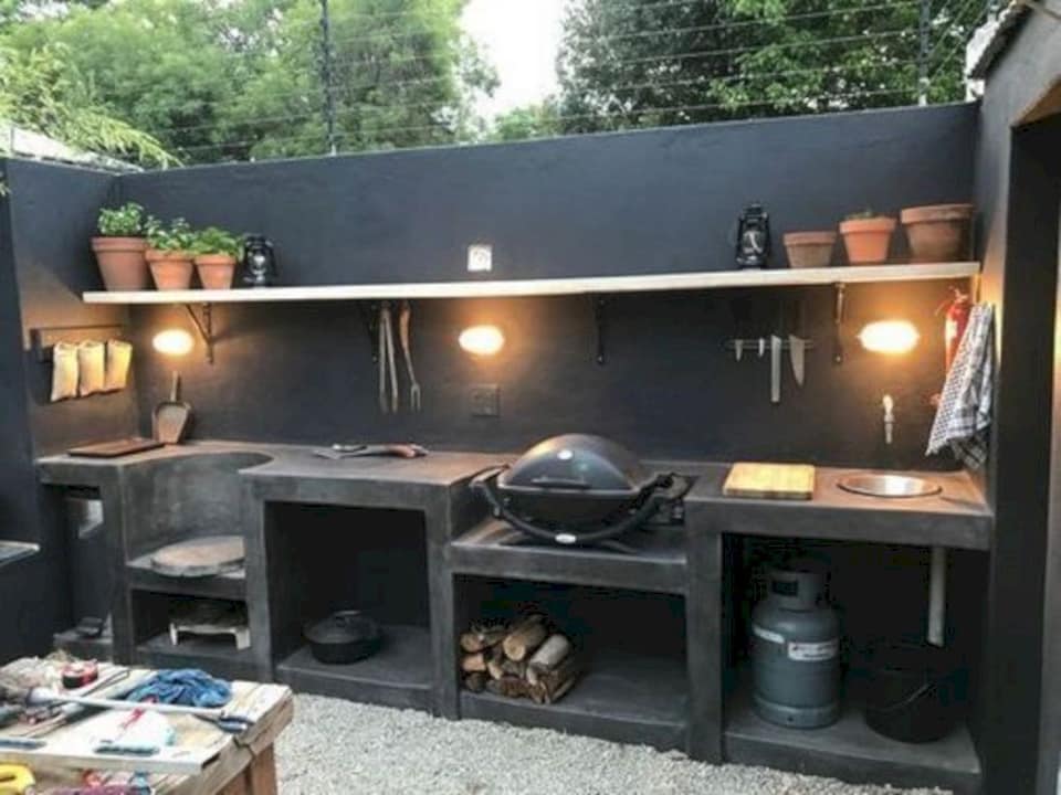 30 cuisines d'extérieur avec grills pour vous inspirer 25