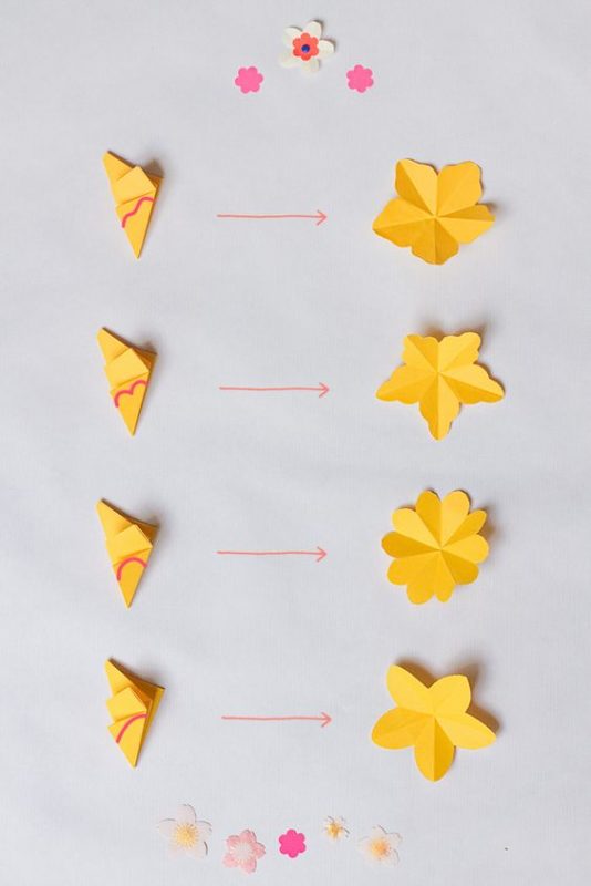 31 idées & tutos de fleurs en papier faciles à faire 4