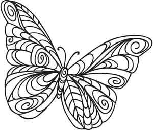 53 Dessins papillon à Imprimer & à Colorier 19