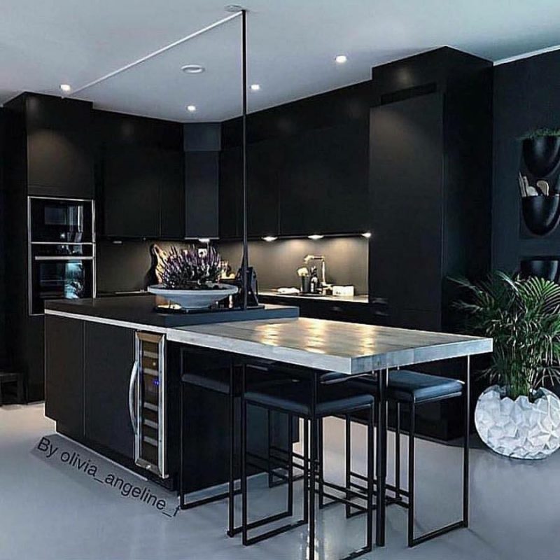 12 Jolies cuisines en noir pour s'inspirer 10