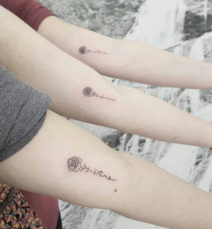 20 top idées de tatouages sœurs 4