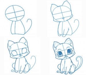 29 tutos dessins chat : pour savoir comment dessiner un chat facilement 18