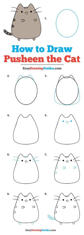 29 tutos dessins chat : pour savoir comment dessiner un chat facilement 23