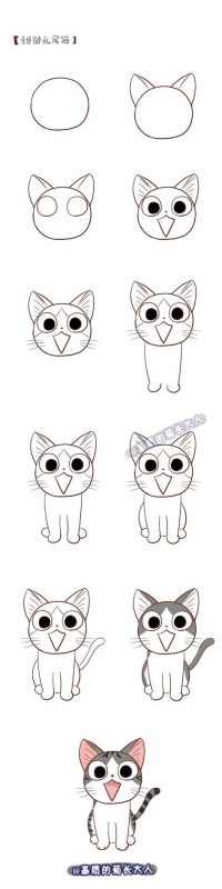 29 tutos dessins chat : pour savoir comment dessiner un chat facilement 28