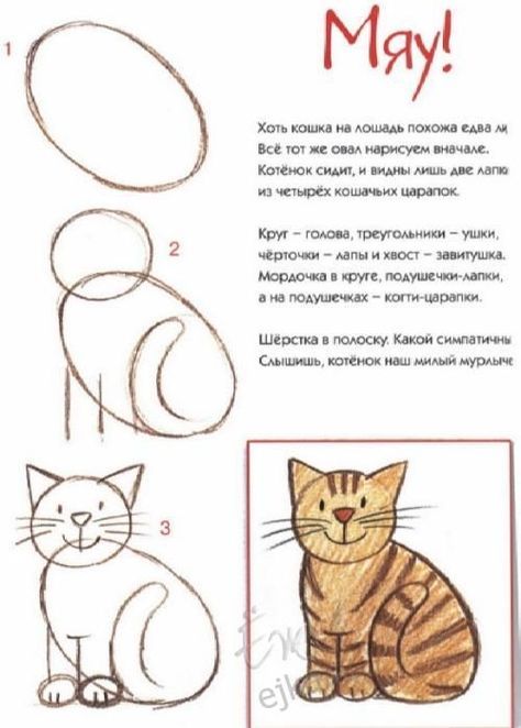 29 tutos dessins chat : pour savoir comment dessiner un chat facilement 6