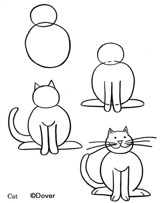 29 tutos dessins chat : pour savoir comment dessiner un chat facilement 15
