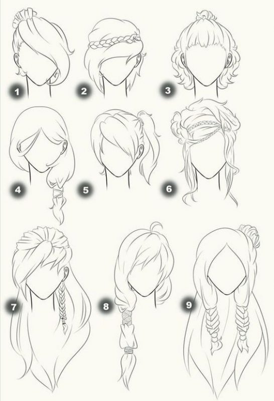 20 top idées de dessins de cheveux 16