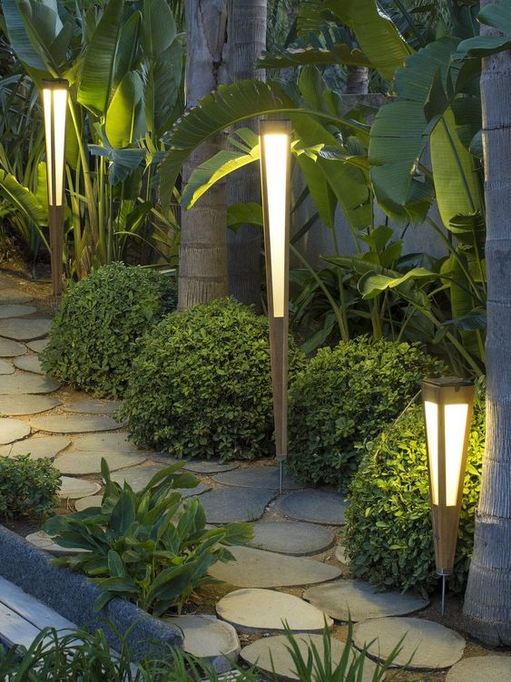 80 top idées d'éclairage de jardin en tendance 19
