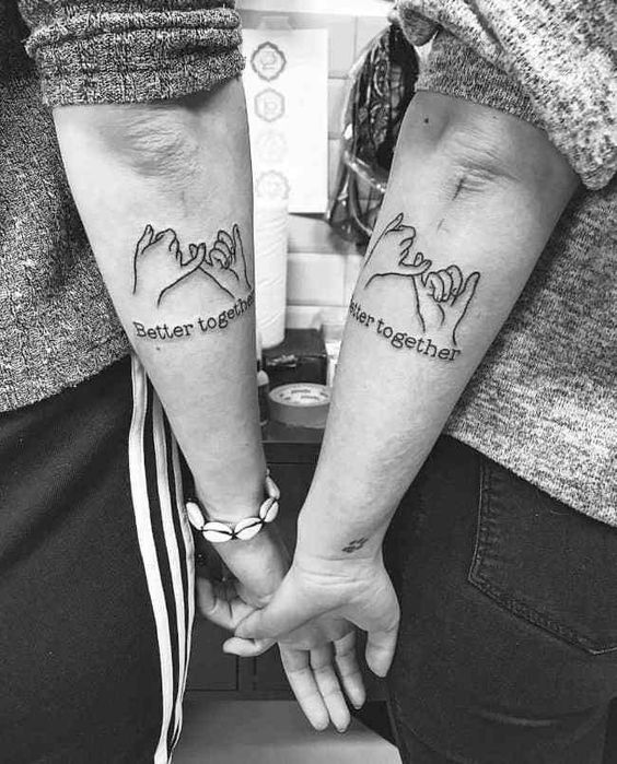 100 top idées de tatouages de couples à faire à deux 30