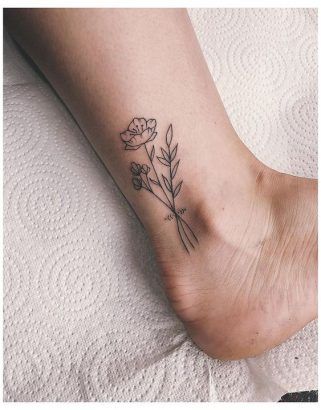 100 top idées de tatouages fleur 3