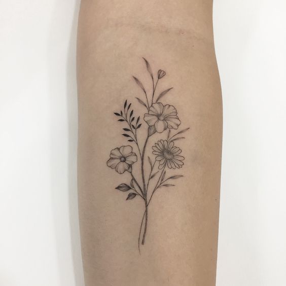 100 top idées de tatouages fleur 22