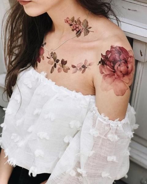 100 top idées de tatouages fleur 60