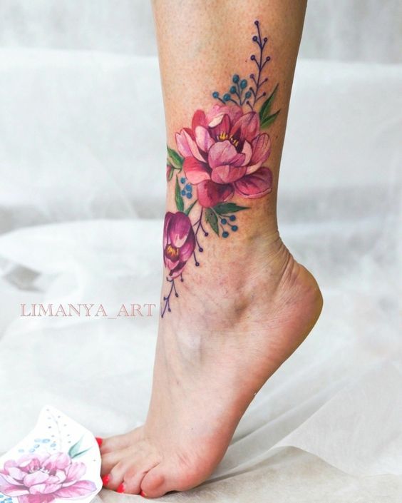 100 top idées de tatouages fleur 65