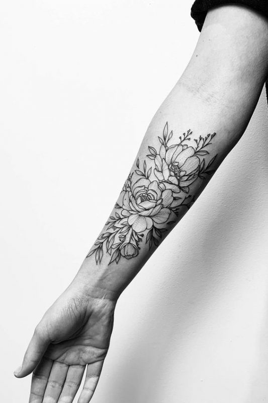 100 top idées de tatouages fleur 8