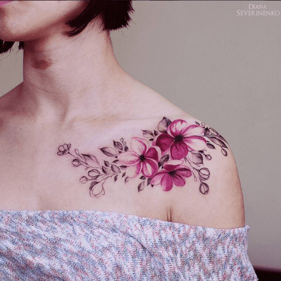 100 top idées de tatouages fleur 73