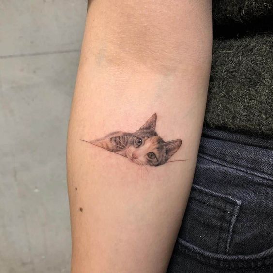 100 idées de tatouages pour les amoureux des chats 103