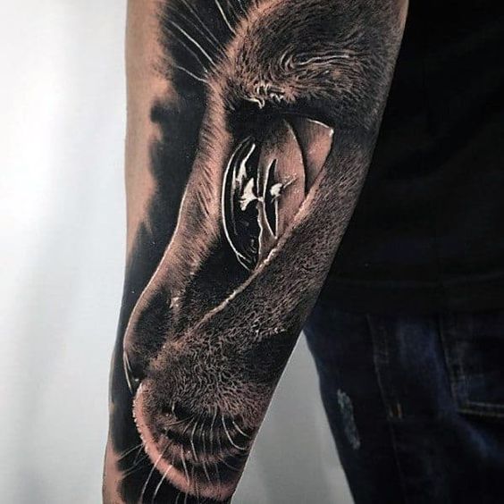 100 idées de tatouages pour les amoureux des chats 41