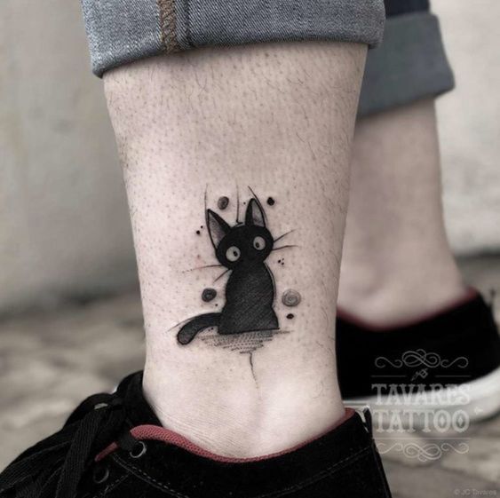 100 idées de tatouages pour les amoureux des chats 54
