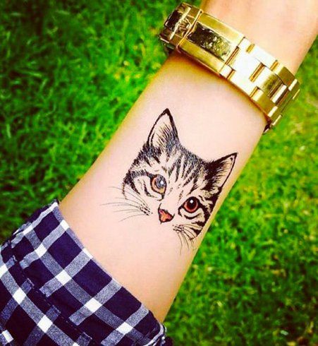 100 idées de tatouages pour les amoureux des chats 73