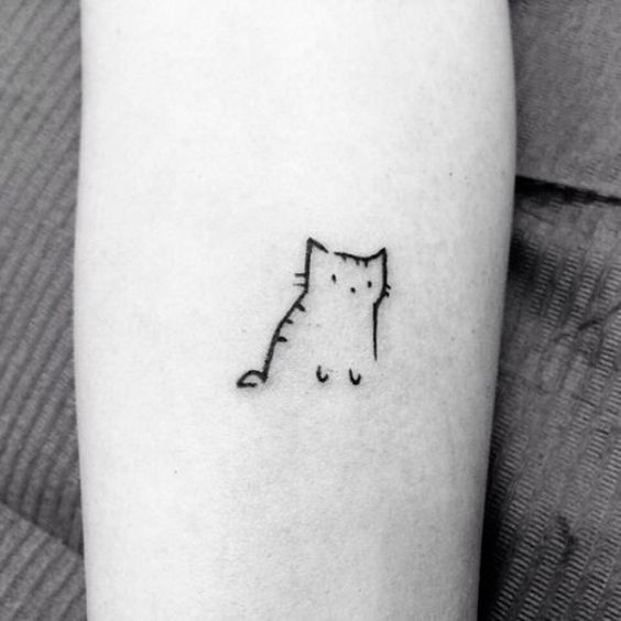 100 idées de tatouages pour les amoureux des chats 79