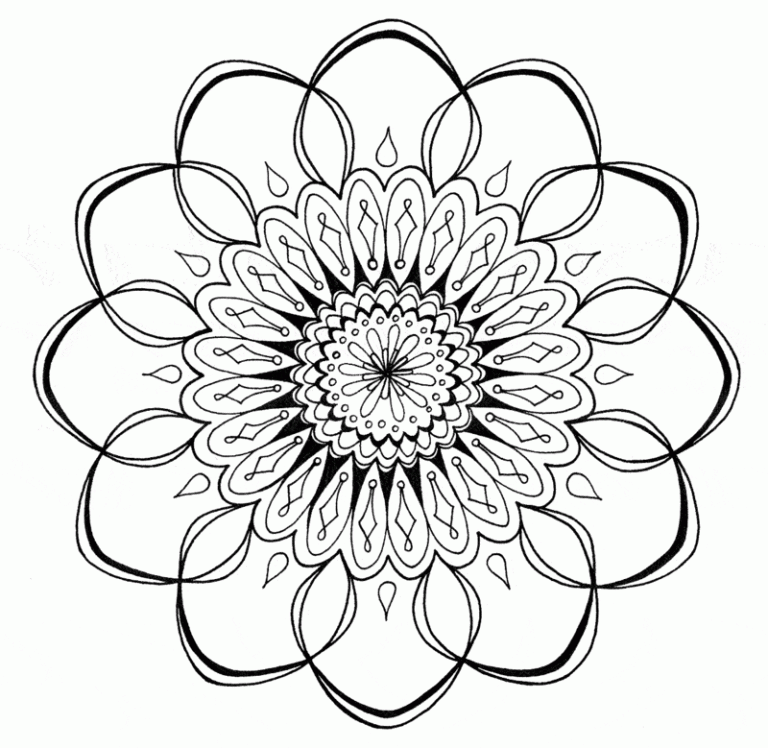 100 top idées de dessins & coloriages mandala 93