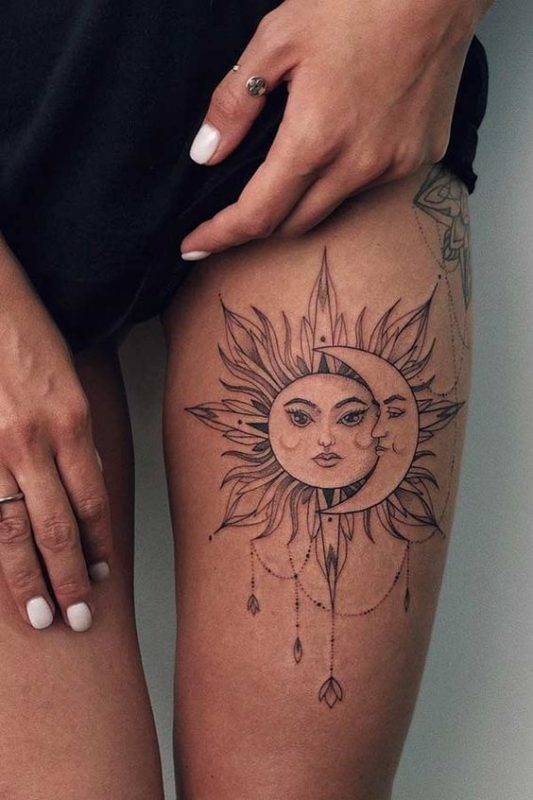 100 top idées de tatouages soleil 22
